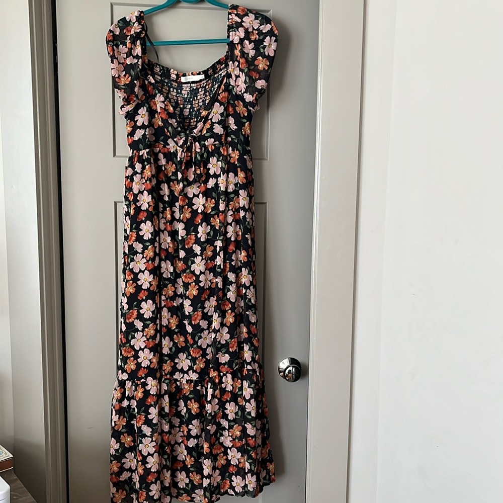 Large Floral Maxi dress